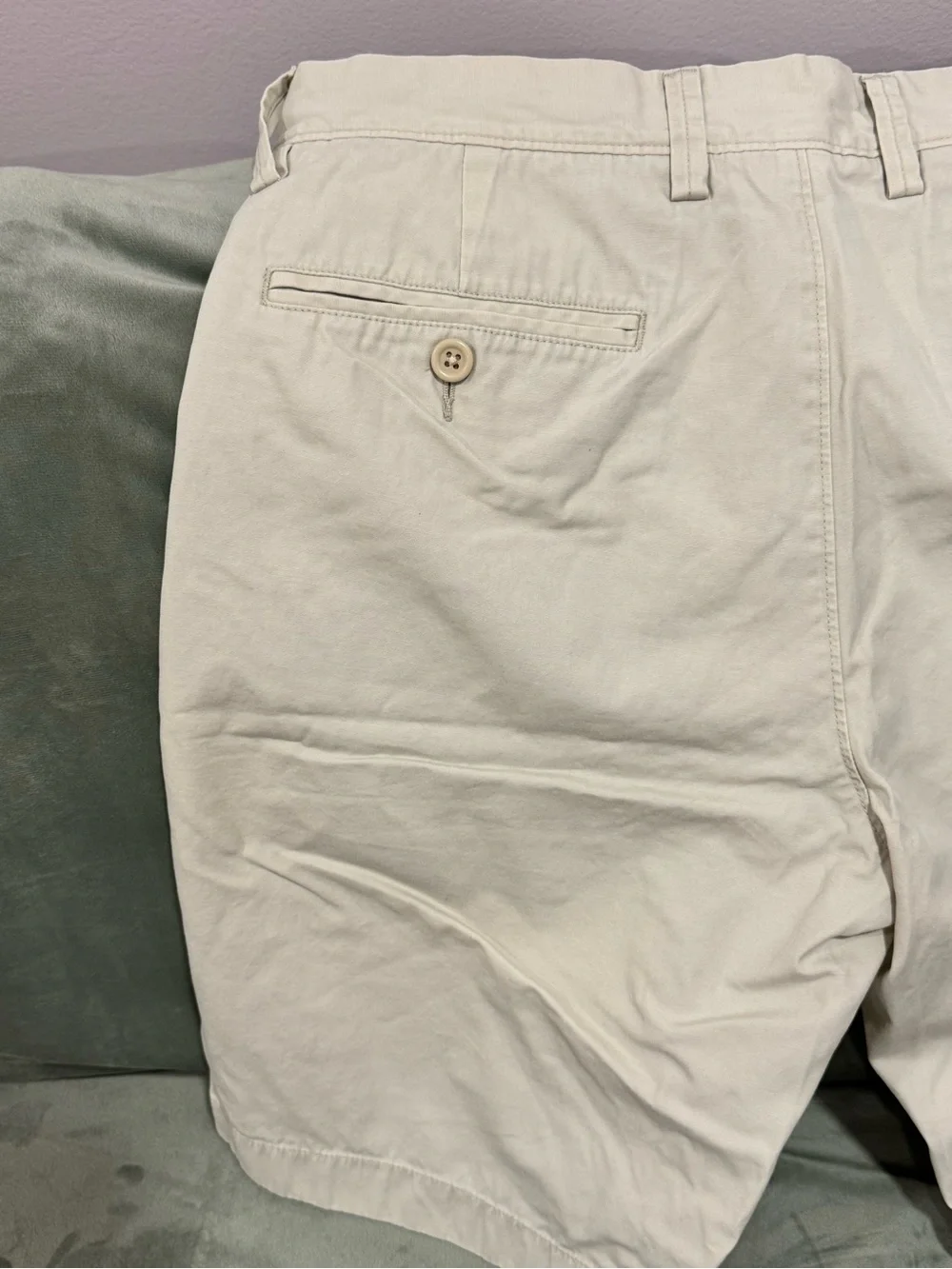 J.CREW • Khaki Chino Shorts Men's Size 31 Beige Cotton Flat Front Casual Preppy